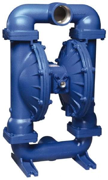 SandPIPER - 3" NPT, Metallic, Air Operated Diaphragm Pump - PTFE Diaphragm, Stainless Steel Housing - Best Tool & Supply