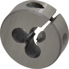 Interstate - #8-32 UNC Thread, 1" Outside Diam High Speed Steel Round Die - Right Hand Thread, Adjustable - Exact Industrial Supply