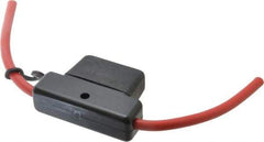 Ferraz Shawmut - 60 Amp AF3 Black Automotive Fuse Holder - 32 Volt, Red #6 Wire - Best Tool & Supply