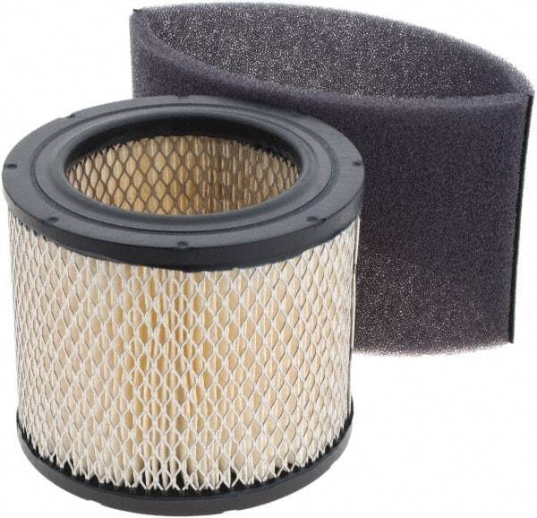 Gast - Air Compressor Filter Element - 4-3/4" High, 3-5/8" ID x 6-5/8" OD, Use with Gast AJ126D Inlet Filter - Best Tool & Supply