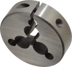 Interstate - 5/16-18 UNC Thread, 2" Outside Diam High Speed Steel Round Die - Right Hand Thread, Adjustable - Exact Industrial Supply