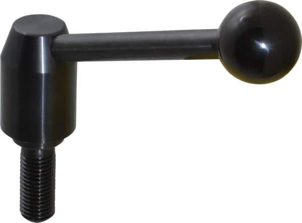 J.W. Winco - M16 x 2.0, 23mm Hub Diam, Steel Threaded Stud Adjustable Clamping Handle - Best Tool & Supply