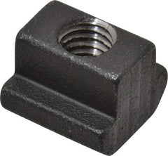 HALDER - M5 Tapped Through T Slot Nut - 5.6mm Slot Width, 10 x 4mm Base Width x Height, 10 x 8mm OAL x Height - Best Tool & Supply