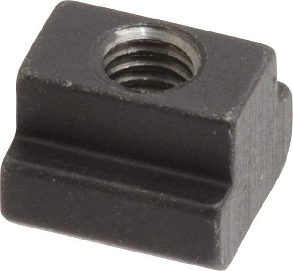 HALDER - M6 Tapped Through T Slot Nut - 7.6mm Slot Width, 13 x 6mm Base Width x Height, 13 x 10mm OAL x Height - Best Tool & Supply