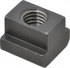 HALDER - M8 Tapped Through T Slot Nut - 9.6mm Slot Width, 15 x 6mm Base Width x Height, 15 x 12mm OAL x Height - Best Tool & Supply