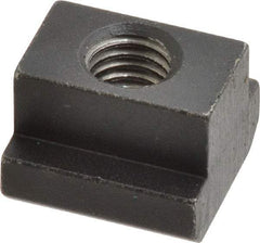 HALDER - M10 Tapped Through T Slot Nut - 13.6mm Slot Width, 22 x 8mm Base Width x Height, 22 x 16mm OAL x Height - Best Tool & Supply