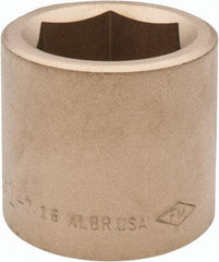 Ampco - 1-7/16", 3/4" Drive, Standard Hand Socket - 6 Points, 2" OAL, Aluminum Bronze - Best Tool & Supply