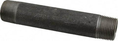 Made in USA - Schedule 80, 1" Diam x 6-1/2" Long Black Pipe Nipple - Threaded - Best Tool & Supply