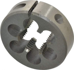 Interstate - 1/2-14 NPS Thread, Round Pipe Die - 2" Outside Diam, High Speed Steel - Exact Industrial Supply