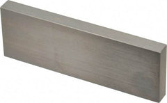 Mitutoyo - 4" Rectangular Steel Gage Block - Accuracy Grade AS-1, Includes Certificate of Inspection - Best Tool & Supply