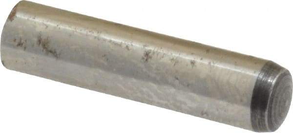 Value Collection - 6mm Diam x 25mm Pin Length Alloy Steel Standard Dowel Pin - C 58-62 Hardness, 13,300 Lb Breaking Strength, 1 Rounded End - Best Tool & Supply