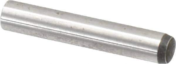 Value Collection - 6mm Diam x 35mm Pin Length Alloy Steel Standard Dowel Pin - C 58-62 Hardness, 13,300 Lb Breaking Strength, 1 Rounded End - Best Tool & Supply