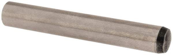 Value Collection - 6mm Diam x 40mm Pin Length Alloy Steel Standard Dowel Pin - C 58-62 Hardness, 13,300 Lb Breaking Strength, 1 Rounded End - Best Tool & Supply