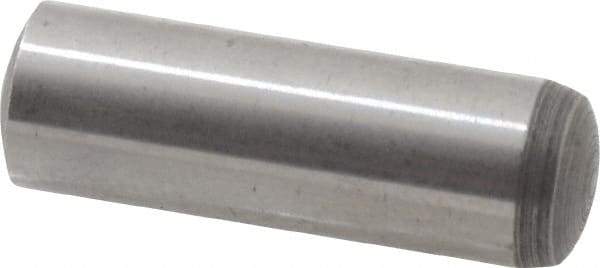 Value Collection - 8mm Diam x 25mm Pin Length Alloy Steel Standard Dowel Pin - C 58-62 Hardness, 23,700 Lb Breaking Strength, 1 Rounded End - Best Tool & Supply