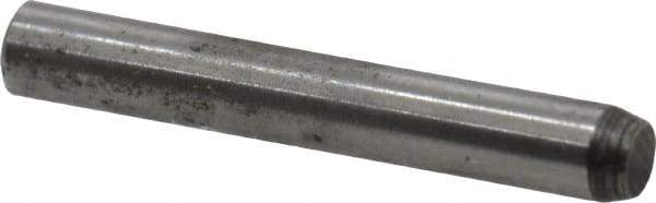 Value Collection - 1/16" Diam x 7/16" Pin Length Alloy Steel Standard Dowel Pin - C 50-58 Hardness, 800 Lb Breaking Strength, 1 Beveled & 1 Rounded End - Best Tool & Supply