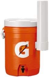 Gatorade - 5 Gal Beverage Cooler - Plastic, Orange/White - Best Tool & Supply