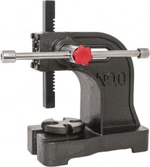 Palmgren - 3/4" Ram, 3-3/4" Throat Depth, 1/2 Ton Manual Arbor Press - 4-1/2" Max Work Height x 7-1/2" Max Work Width, Single Leverage, 5-1/8" Base Width x 9-3/8" Base Depth - Best Tool & Supply