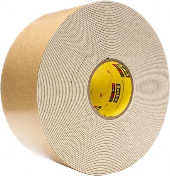 3M - 4" Wide x 20 Yd Long Tan Rubber Masking Tape - Series 528, 82 mil Thick, 18 In/Lb Tensile Strength - Best Tool & Supply