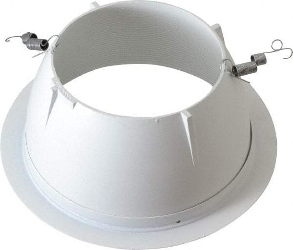 Cooper Lighting - 7-1/4 Inch Wide, Water Resistant, White Fixture Baffle Trim - Metal, UL/cUL Wet Location Listed - Best Tool & Supply