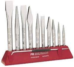 Value Collection - 6-1/2" OAL x 9/32" Blade Width Cross Chisel - 15/32" Stock - Best Tool & Supply