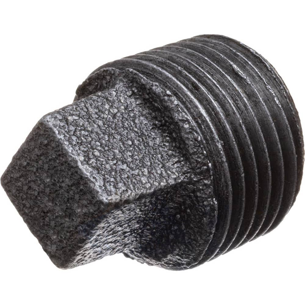 Black Pipe Fittings; Fitting Type: Square Head Plug; Fitting Size: 3/4″; Material: Malleable Iron; Finish: Black; Thread Standard: BSPT; Connection Type: Threaded; Lead Free: No; Standards: ASTM A197; BS EN 1562