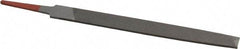 Simonds File - 6" Long, Second Cut, Flat American-Pattern File - Double Cut, Tang - Best Tool & Supply