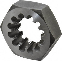 Interstate - 3-4 UNC Thread, 5" Hex, Right Hand Thread, Hex Rethreading Die - Carbon Steel - Exact Industrial Supply