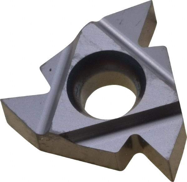 Kennametal - 16ER External Right Hand 48-8 Partial Profile 55° Laydown Threading Insert - Grade KC5025, TiAlN Coated Carbide, 9.53mm Inscribed Circle - Best Tool & Supply