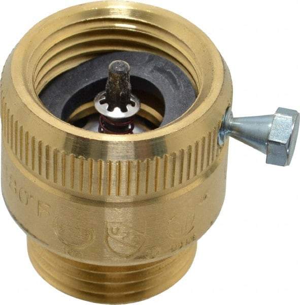 Watts - 125 Max psi, Brass, Hose Connection Vacuum Breaker - EPDM Seal, Stainless Steel Spring, FIP X Hose End Connections - Best Tool & Supply