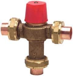 Watts - Union Thread End Connections, 3/4" Pipe, Temperature Control Valve - 150 Max Working psi - Best Tool & Supply