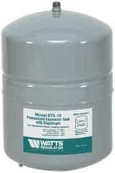 Watts - 3.0 Gallon Capacity, 6 Gallon Tank, 11-3/8 Inch Diameter, 17-3/16 Inch High, 1/2 Inch Port, Expansion Tank - Steel, Polymer Coating - Best Tool & Supply