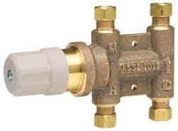 Watts - 3/8" Pipe Lead Free Brass Water Mixing Valve & Unit - Universal End Connections - Best Tool & Supply