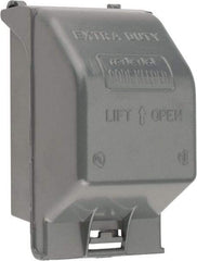 Thomas & Betts - Electrical Outlet Box Aluminum Receptacle Cover - Includes Gasket & Screw - Best Tool & Supply