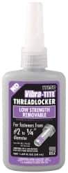 Vibra-Tite - 50 mL Bottle, Purple, Low Strength Liquid Threadlocker - Series 111, 24 hr Full Cure Time, Hand Tool Removal - Best Tool & Supply