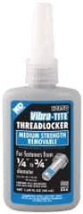 Vibra-Tite - 50 mL Bottle, Blue, Medium Strength Liquid Threadlocker - Series 121, 24 hr Full Cure Time, Hand Tool Removal - Best Tool & Supply