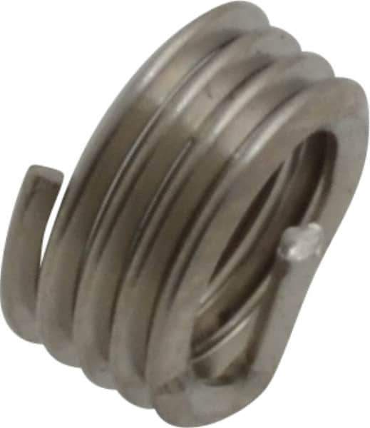 Recoil - M6x1.00 Metric Coarse, 6mm OAL, Free Running Helical Insert - 4 Free Coils, Tanged, Stainless Steel, Bright Finish, 1D Insert Length - Best Tool & Supply