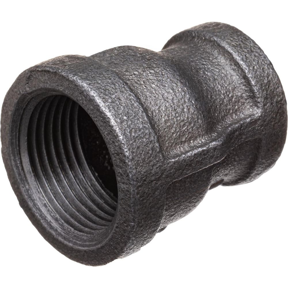 Black Pipe Fittings; Fitting Type: Reducing Coupling; Fitting Size: 3/4″ x 3/8″; Material: Malleable Iron; Finish: Black; Fitting Shape: Straight; Thread Standard: NPT; Connection Type: Threaded; Lead Free: No; Standards: ASME ™B1.2.1;  ™ASME ™B16.3