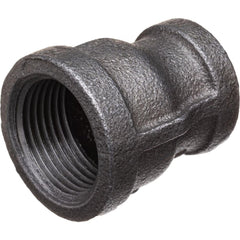 Black Pipe Fittings; Fitting Type: Reducing Coupling; Fitting Size: 1/2″ x 3/8″; Material: Malleable Iron; Finish: Black; Fitting Shape: Straight; Thread Standard: NPT; Connection Type: Threaded; Lead Free: No; Standards: ASME ™B1.2.1;  ™ASME ™B16.3