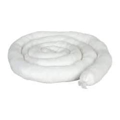 PRO-SAFE - 12 Gal, 10' Long, 3" Diam, Polypropylene Sock - Oil Only, White - Best Tool & Supply