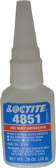 Loctite - 0.70 oz Bottle Clear Instant Adhesive - Series 4851, 20 sec Fixture Time, 24 hr Full Cure Time, Bonds to Fabric, Leather & Paper - Best Tool & Supply