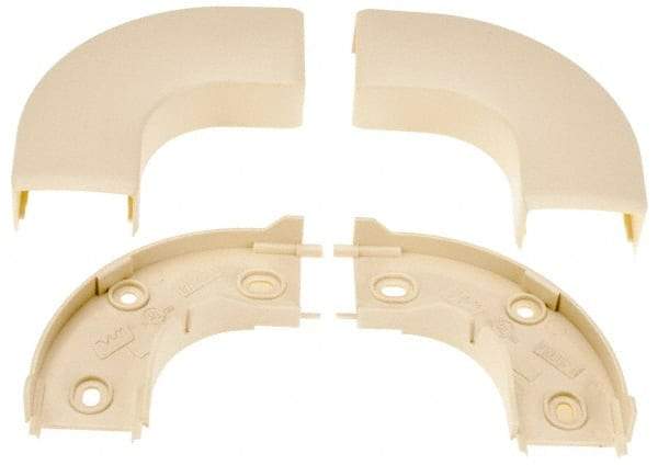 Wiremold - 1-1/8 Inch Long x 2-15/16 Inch Wide x 5/8 Inch High, Raceway Elbow End - 90°, Ivory, For Use with ECLIPSE PN05 Series Raceways - Best Tool & Supply