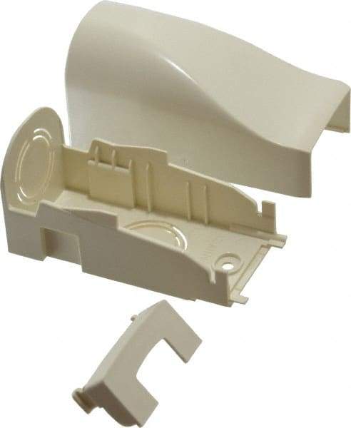 Wiremold - 1-11/16 Inch Long x 3-7/8 Inch Wide x 7/8 Inch High, Rectangular Raceway Fitting - Ivory, For Use with ECLIPSE PN10 Series Raceways - Best Tool & Supply