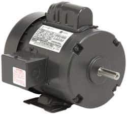 US Motors - 7-1/2 hp, TEFC Enclosure, No Thermal Protection, 1,740 RPM, 230 Volt, 60 Hz, Single Phase Permanent Split Capacitor (PSC) Motor - Size 215T Frame, Rigid Mount, 1 Speed, Ball Bearings, 30 Full Load Amps, F Class Insulation - Best Tool & Supply