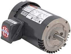 US Motors - 1/2 hp, TEFC Enclosure, No Thermal Protection, 1,740 RPM, 208-230/460 Volt, 60 Hz, Three Phase Energy Efficient Motor - Size 56C Frame, C-Face Mount, 1 Speed, Ball Bearings, 1.8-1.8/0.9 Full Load Amps, F Class Insulation, Reversible - Best Tool & Supply