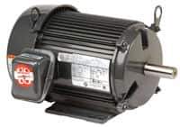 US Motors - 1 hp, TENV Enclosure, No Thermal Protection, 1,725 RPM, 208-230/460 Volt, 60 Hz, Three Phase Premium Efficient Motor - Size 145 Frame, C-Face/Base Mount, 1 Speed, Ball Bearings, 3.5-3.4/1.7 Full Load Amps, F Class Insulation, Reversible - Best Tool & Supply