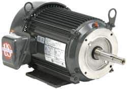 US Motors - 15 hp, TEFC Enclosure, No Thermal Protection, 1,770 RPM, 208-230/460 Volt, 60 Hz, Three Phase Standard Efficient Motor - Size 254JM Frame, Rigid Mount, 1 Speed, Ball Bearings, 42-37/18.7 Full Load Amps, F Class Insulation, Reversible - Best Tool & Supply