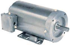 US Motors - 1 hp, TEFC Enclosure, No Thermal Protection, 1,750 RPM, 208-230/460 Volt, 60 Hz, Three Phase Energy Efficient Motor - Size 56HC Frame, Rigid Mount, 1 Speed, Ball Bearings, 3.1-2.9/1.4 Full Load Amps, F Class Insulation, Reversible - Best Tool & Supply