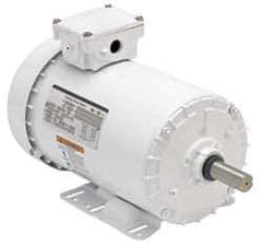 US Motors - 1 hp, TEFC Enclosure, No Thermal Protection, 1,140 RPM, 208-230/460 Volt, 60 Hz, Three Phase Standard Efficient Motor - Size 145T Frame, Rigid Mount, 1 Speed, Ball Bearings, 3.9-4.0/2.0 Full Load Amps, F Class Insulation, Reversible - Best Tool & Supply