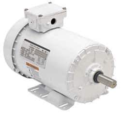 US Motors - 7-1/2 hp, TEFC Enclosure, No Thermal Protection, 1,760 RPM, 208-230/460 Volt, 60 Hz, Three Phase Energy Efficient Motor - Size 213 Frame, Rigid Mount, 1 Speed, Ball Bearings, 20.1-18.3/9.1 Full Load Amps, F Class Insulation, Reversible - Best Tool & Supply