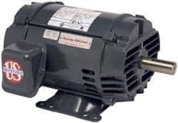 US Motors - 1.5 hp, ODP Enclosure, No Thermal Protection, 1,180 RPM, 230/460 Volt, 60 Hz, Three Phase Premium Efficient Motor - Size 182T Frame, Rigid Mount, 1 Speed, Ball Bearings, 5/2.5 Full Load Amps, F Class Insulation - Best Tool & Supply